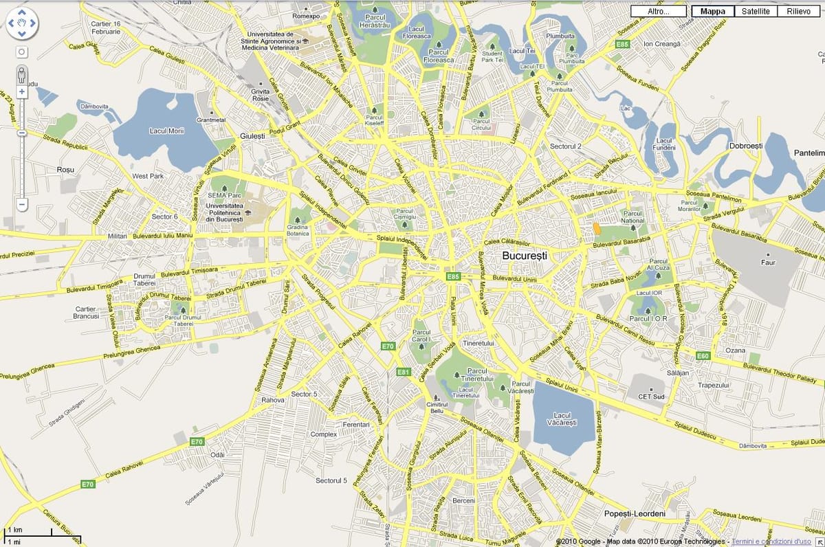 bucarest térkép