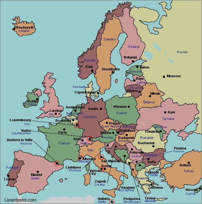 Térkép a bukaresti európa