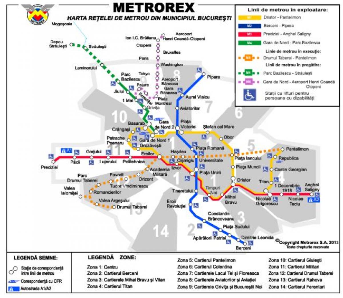 bukaresti metró térkép