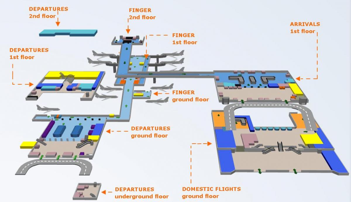 otp repülőtér térkép