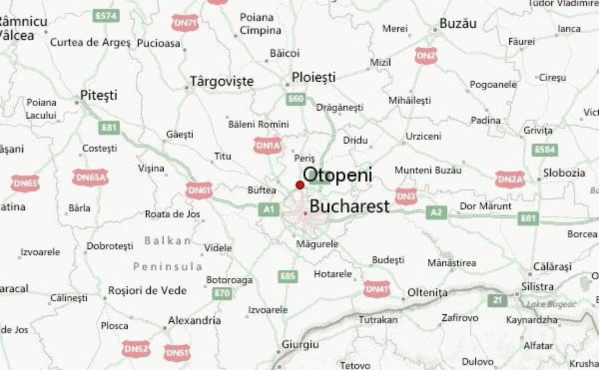 otopeni repülőtér térkép