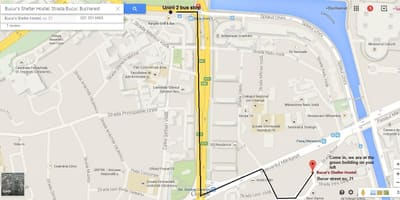 Térkép hostel bucuresti