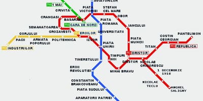 Villamos térkép bukarest