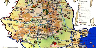Bukarest városnézés térkép