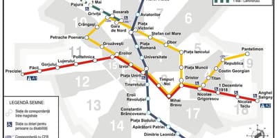 Metró térkép bucuresti